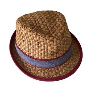 Cremieux Premium Denim Hat -L /XL tan , blue red